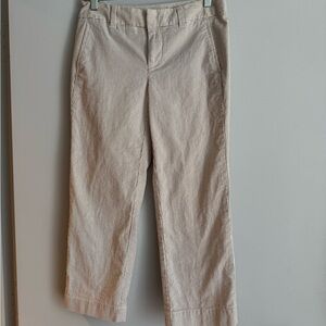 [The GAP] Women’s Beige/White Striped Chinos